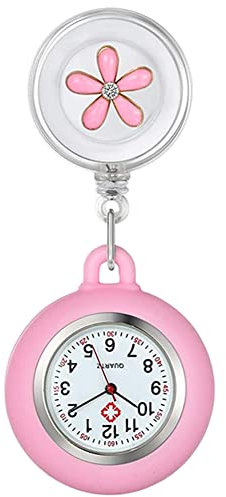 KARELLS Montre Gousset en Silicone, Montre De Poche dInfirmière, Montre d'infirmière, Montre à Gousset Personnalisable, Montre à Gousset avec Clip, Cadeau pour Les Médecins et Infirmières