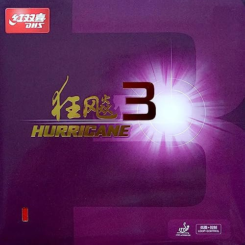 DHS Belag Hurricane 3 Hard 40°, schwarz, 2,1 mm