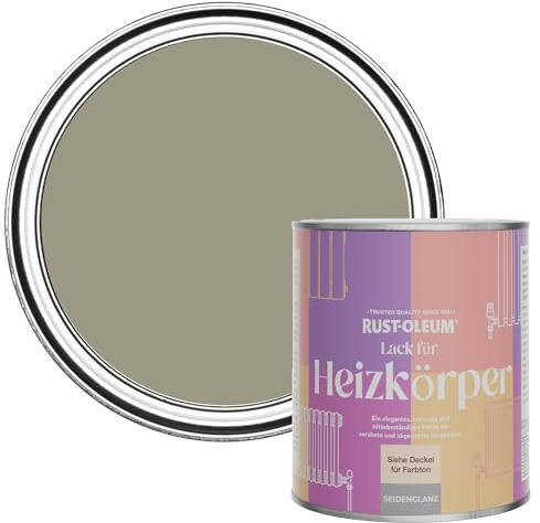 Rust-Oleum Green Heat Resistant Radiator Paint in Satin Finish - Grounded 750ml