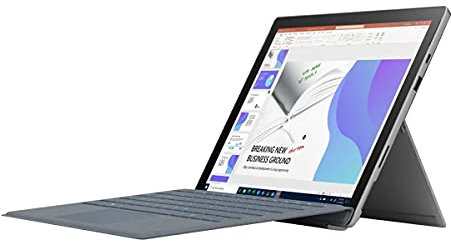 2021 Microsoft Surface Pro 7+ mit Intel Core i5-1135G7 (12,3-zoll, 8GB RAM, 256GB SSD) Platin (Generalüberholt)