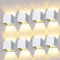 ledmo 8 Stücke 12W LED Wandleuchten Innen Auf und ab Einstellbarer Abstrahlwinkel Wandlampen Aussen Weiss 3000K Warmweiß Außenwandleuchte IP65 Wasserdichte