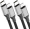 Acecene USB C auf Lightning Kabel 60cm [2 Stück], MFi Zertifiziert Carplay Kabel Kurzes iPhone Ladekabel Schnellladekabel USB C PD Kabel für iPhone 14 13 12 11 Pro Max Mini X XR XS 8 7 Plus SE 6