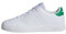 adidas Mixte Advantage 2.0 Shoes Junior Chaussures Basses Non liées au Football, Cloud White/Cloud White/Green, 40 EU