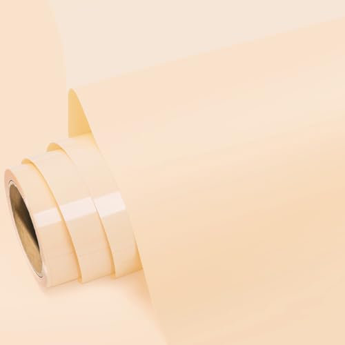 GIRAFVINYL Peach Puff Heat Transfer Vinyl Roll HTV Vinyl - 12 x5ft Peach Puff Iron on Vinyl for T-Shirts, Heat Press Vinyl for DIY Craft Designs (Peach Puff)