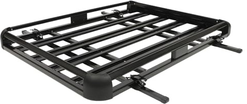 Aluminium Dachgepäckträger SUV Gepäckträger Schwarz Auto Dachkorb Aluminium Dachträger Korb Maximale Belastung 150 kg Aluminium-Gepäckkorb Dachgepäckträger Universal-Korbschienen-Gestell (160 x 100cm)