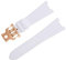 ORKDFJ Für Patek Philippe Armband für Nautilus Uhrenarmband 5711/5712 Original Interface Armband Zubehör FKM Fluorkautschuk Uhrenarmbänder (Farbe: Weiß 2, Größe: 25-12)