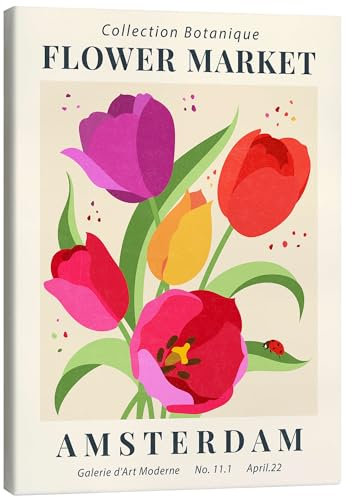 Flower Market Amsterdam III Leinwandbild von TAlex 50 x 70 cm Geschenkideen Wanddeko