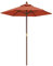Générique Parasol de jardin avec mât en bois terre cuite 196x231 cm,Maison & jardin,Pelouses & jardins,Vie en extérieur,Parasols & voiles d'ombrage,Brun,9.92 LB,363164