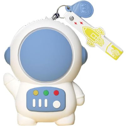 Cartoon Keychain Fan, Bladeless Cooler Fan, Portable Cute Fan, Astronaut Design Fan, Usb Fan, Lightweight Rechargeable Fan, Adorable Handheld Fan for Summer Outdoor Activities