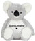 Schnoschi Kuscheltier mit Namen oder Initialen Bestickt, personalisiertes Stofftier, individuelles Schmusetier mit Wunschnamen (Koala)