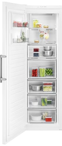 AEG Series 7000 Freestanding Freezer OAG7M281EW, 186 cm, NoFost MultiFlow Technology, Capacity 278L, Quick-opening Doors, Electronic Control, OpenSpace for Easy Access, Upright Freezer 1860x595x650mm