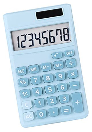 Operitacx Mini-Ordinateur Calculatrice Portable pour étudiants Petit Ordinateur calculatrices de Base Calculatrice Solaire calculatrices de Bureau Calculatrice de Bureau Plastique