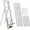 MSW Elevatore a scala 15 m Fino a 200 kg Costruzione verticale anche per tetti piatti Sollevatore materiali a scala Scala montacarichi per edilizia Elevatore per materiali da costruzione