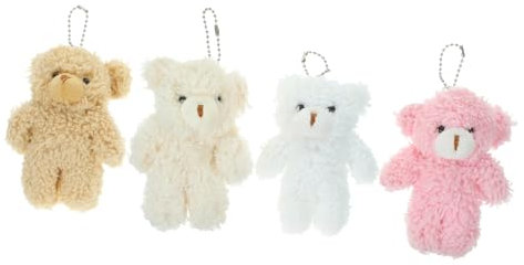 TOBBOMEY 16pièces Porte-clés Peluche Ours Mignons De Pendentifs Animaux Pour à Décorations Et Pur
