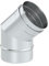 Schornstein Winkel/Bogen einwandig 45 Grad starr aus Edelstahl, Durchmesser 180 mm