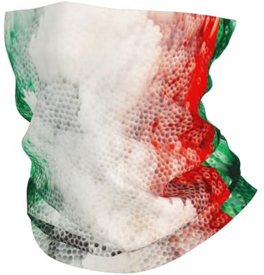 Tcoay Italien Flagge, Outdoor Multifunktionale Sport Bandana Gesichtsmaske Sport Kopfbedeckung Turban Halswärmer Tube