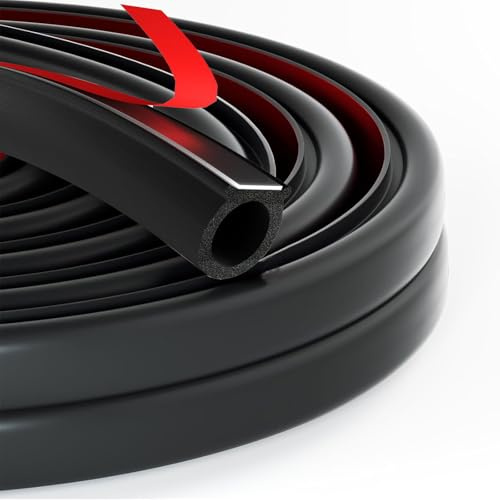 Türdichtung Selbstklebend - 15x15mm 4m D-förmige Gummidichtung, Haustür Türrahmen Dichtung, Schallschutz & Wasserdich, Gummiprofil Türdichtung für Autotür, Tür, Fenster