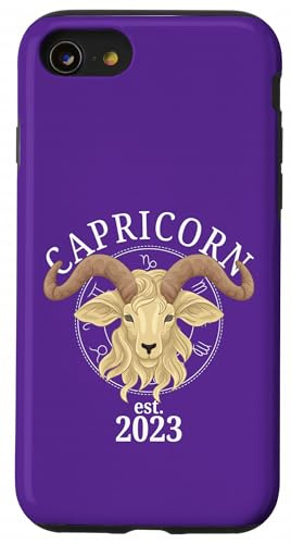 Sternzeichen Steinbock Geboren im Jahr 2023 Hülle für iPhone SE (2020) / 7/8