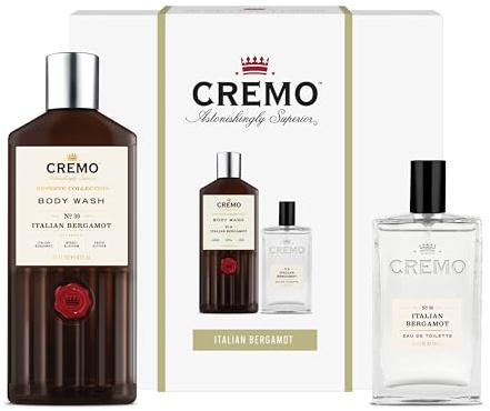 Cremo Italian Bergamot Geschenk-Set – Duft & Duschgel – 100 ml, 473 ml