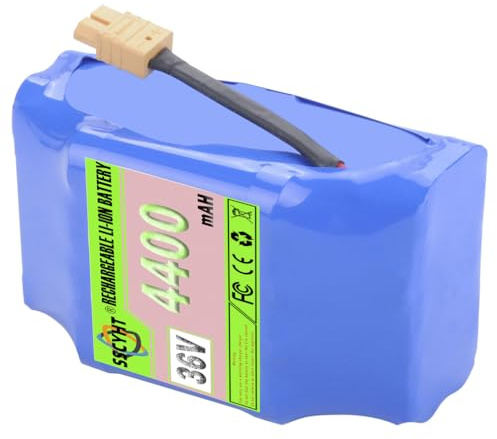 SSCYHT Batterie de Remplacement 36 V 4400 mAh pour Voiture, Compatible avec Les Moteurs de Scooters Hoverboard 42 V et équipée d'une Prise XT60.