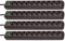 Brennenstuhl Eco-Line Lot de 4 multiprises 10 prises (avec interrupteur et câble de 3 m – particulièrement économe en énergie) Noir