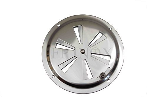 Rejilla de ventilación redonda de 152 mm acero inoxidable 316