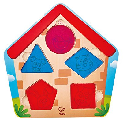 Hape E1613 Puzzle de Recherche de Maison Multicolore
