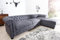 Casa Padrino Chesterfield Ecksofa in Antikgrau - Wohnzimmer Möbel - Couch