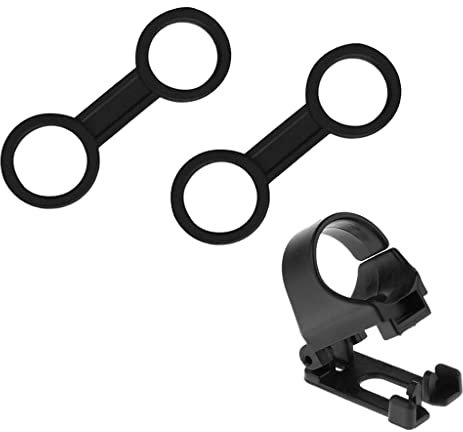 Schnorchelhalter, Silikon (Schwarz) 2pcs + Universal Schnorchelhalter, Schnorchel Clip ersatzteil 1 Piece