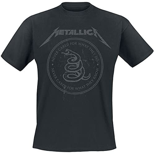 Metallica Snake Ring Tonal Unisex T-Shirt schwarz M 100% Baumwolle Band-Merch, Bands