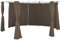Linder Seitenteile für Pavillon rund Ø3,5m 6er Set Polyester beige rot grau Taupe, Farbe:Taupe
