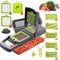 Alrens Manual Vegetable Slicer, 12 in 1 Mandolin Kitchen Multi-Function, Professional Vegetable Slicer, Vegetable Slicer for Carrots, Potatoes, Tomatoes, Fruit Salad