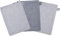 Waschhandschuh 3er Set, Sterne grau, 15 x 21 cm