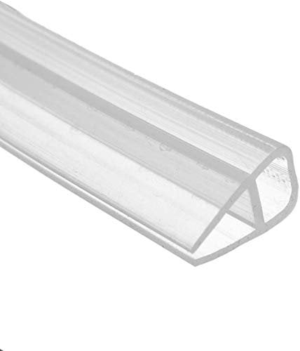 Baogu Joint de porte de douche en U 200 cm pour porte de douche en verre de 6 mm d'épaisseur, Transparent