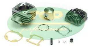 GRUPPO TERMICO RACING TOP COMPATIBILE CON MBK BOOSTER SPIRIT 50 2T 99 > 00 Ø MAGGIORATO ALLUMINIO