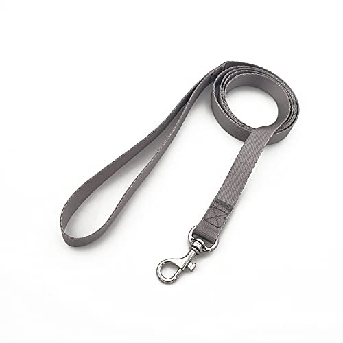 MCKhome 1.2M Soft Nylon Pet Leash Pet Walking Training Traction Leash Small Medium Dogs Cats Puppy Traction Rope Basic Pet Leashes (Gray)