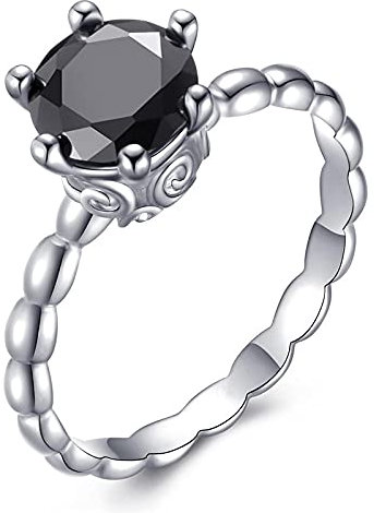 Ringe Anillo De Circonia Cúbica Para Mujer, Joyería De Boda, Compromiso, Corona De Cristal, Regalo De Fiesta, 7, Zink,