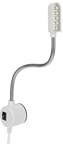 LED-Nähmaschinenleuchte mit 10 Stück Chips Arm Drehbank Arbeitslampe LED-Leuchte Arbeitslampe Nähmaschinenleuchte Arm Arbeitslampe Drehbank Arbeitslicht Arbeitsbeleuchtung Schwanenhalslampe EU-Stecker