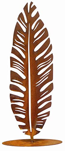 Skulptur Erlen-Blatt Edelrost Erle Blatt Dekofigur Garten Deko Rost Rostdeko Gr. 2: Blatt 50 cm Metallblatt Gartendeko Herbstdeko Rostblatt Edelrostdeko Edelrostblatt