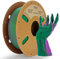 ERYONE Matte PLA 3D Drucker Filament 1.75mm, Dual Matte PLA Filament, Maßgenauigkeit +/- 0.03 mm, 1 kg 1 Spule,Matte Zweifarbig PLA, Red Purple & Green