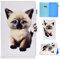 CASAFUNY Funda para Samsung Galaxy Tab A7 10.4 2020/2022, Protectora Carcasa Cover para SM-T500/T503/T505/T507/T509 con Auto-Sueño/Estela para Samsung Galaxy Tab A7 2020/2022, Gatito
