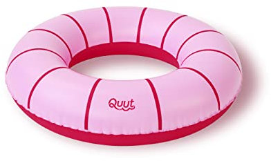 Quut – Premium Schwimmring 40 cm aufblasbare Boje – Design und Spaß – ab 18 Monaten – langlebiges Premium-Vinyl Kirschrot