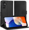 Simpeak Hülle kompatibel mit Samsung Galaxy A14 5G-, Handyhülle Klapphüllen kompatibel für A14, Schtzhülle Flipcase Leder - Schwarz