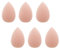 WLLHYF Mini Makeup Sponge Blender 6 Stück Beauty Sponge Blender Soft Pressed Puff Face Body Wet Dry Makeup Tool for Cosmetic Foundation Powder Concealer Under Eyes Highlight (dunkle Haut)