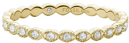 FOSSIL Ring für Frauen Gold-Ton Edelstahl, H: 1.9mm, JF03749710
