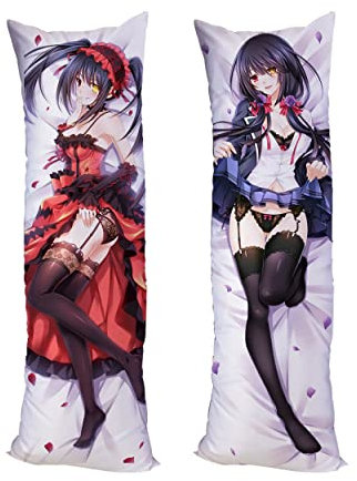 GUTRYIY Date A Live Tokisaki Kurumi Kissenbezug, Pfirsichhaut, 150 x 50 cm, Tobiichi Origami Kissenbezug
