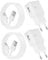(2-Pack) Caricabatterie USB con Cavo di Tipo C per Samsung Galaxy A15 A14 A13 A04s A05s A71 A55 A54 A53 A42 A34 A33 A25 A23 M53 M34 M13 S8 S9 S10 S20 Plus, Cavo di Ricarica Rapida Alimentatore USB