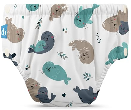 Charlie Banana wiederverwendbare Schwimmwindel – Seally - S (5–9 kgs)