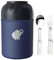 HOUSETEC Food Flask- 500Ml Thermo Food Flask with Foldable Fork and Spoon, Leak Proof Soup Flask for Adults, Food Flasks for Hot Food Portable Food Thermo with Handle for Indoors Outdoors