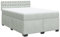vidaXL Boxspringbett, Polsterbett Bett mit Matratze Matratzenauflage, Bettgestell mit Kopfteil Lattenrost, Doppelbett für Schlafzimmer, Hellgrau 140x200cm Samt